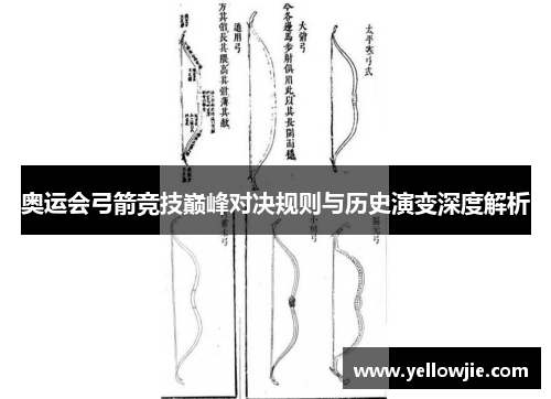 奥运会弓箭竞技巅峰对决规则与历史演变深度解析